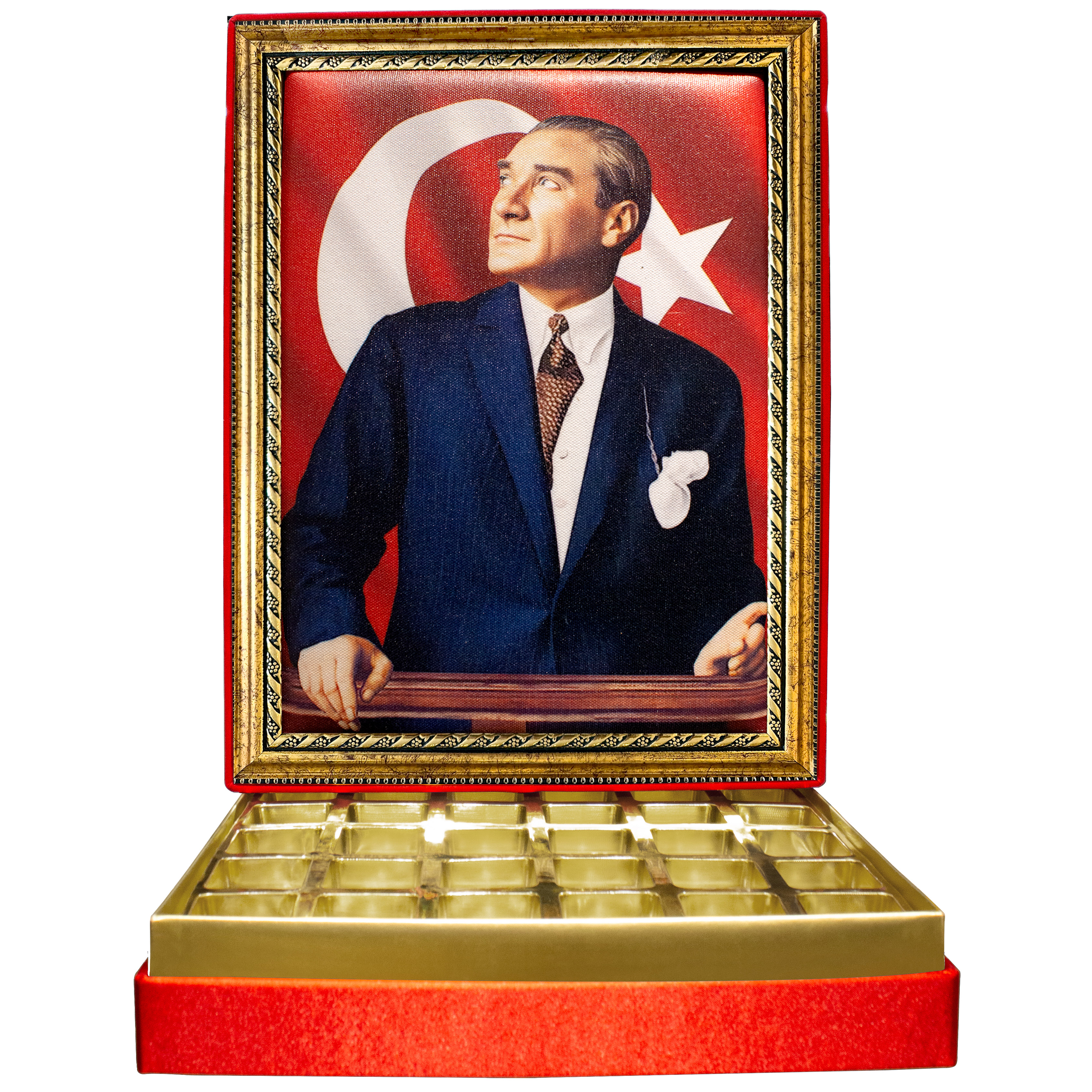 Atatürk Portresi Çikolata Kutusu