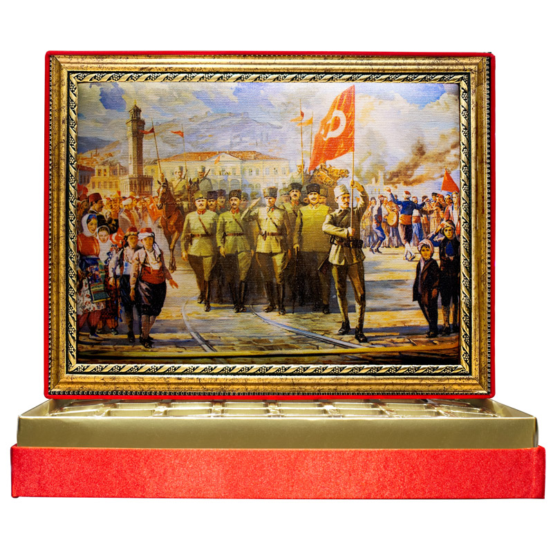Atatürkün İzmire Girişi Çikolata Kutusu