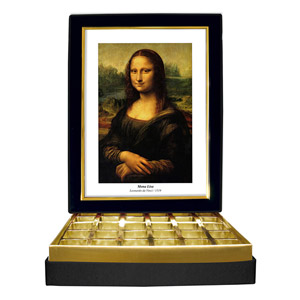 Mona Lisa Modern Çerçeveli Çikolata Kutusu