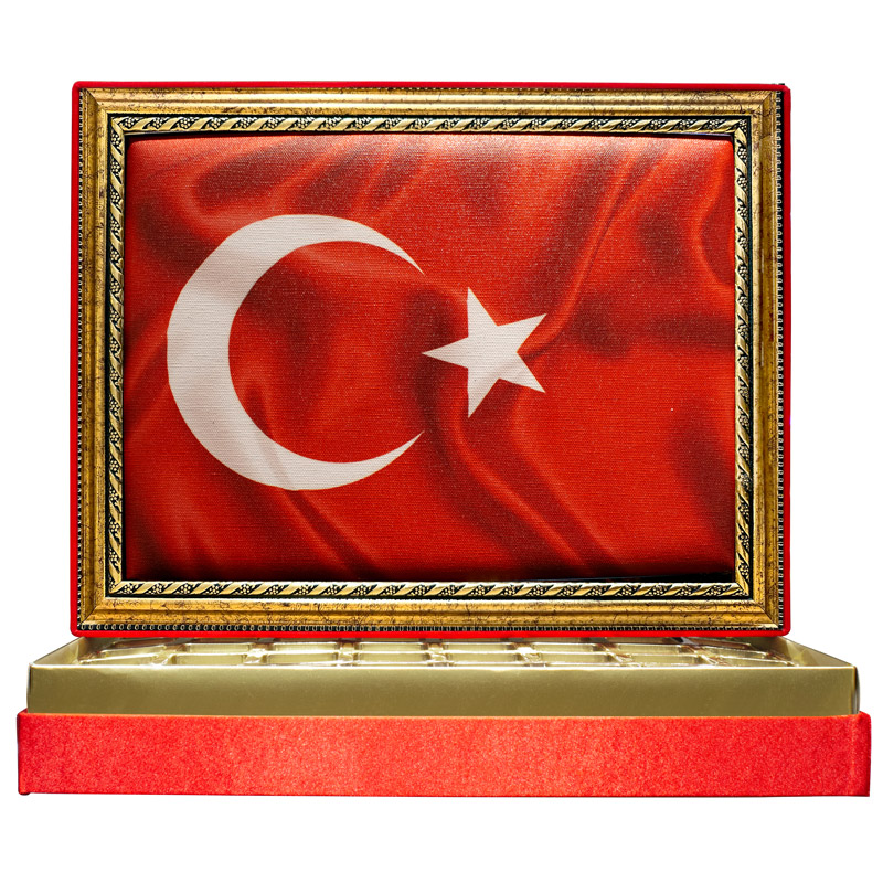 Türk Bayraklı Çikolata Kutusu